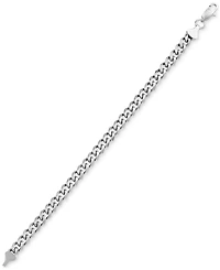 Legacy for Men by Simone I. Smith Men's Curb Link Chain Bracelet in Stainless Steel
