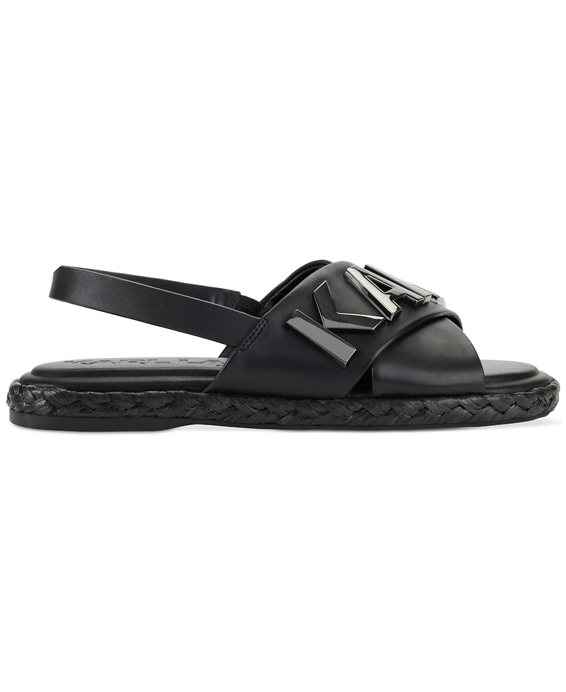Karl Lagerfeld Paris Women's Charla Slingback Espadrille Sandals
