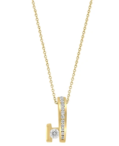 Effy Diamond Abstract Form 18" Pendant Necklace (1/2 ct. t.w.) in 14k Gold