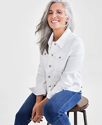 Style & Co Petite Classic Denim Jacket, Created for Macy's
