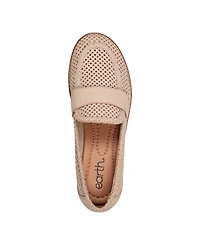 Earth Women's Evvie Perforated Leather Slip-On Loafers