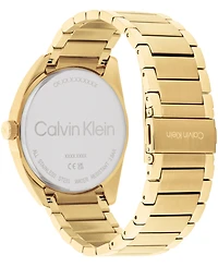 Calvin Klein Men's Progress Gold-Tone Stainless Steel Bracelet Watch 42mm