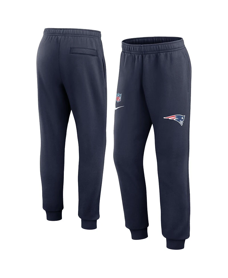 Men's Nike Navy New England Patriots 2023 Sideline Club Jogger Pants