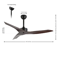 Jonathan Y Aldrin Modern Minimalist Iron/Plastic Razor Ceiling Fan