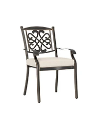 Mondawe 5-Piece Aluminum Outdoor Patio Dining Set with Cushion, Beige