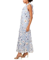 CeCe Women's Avianna Floral Embroidered Maxi Dress