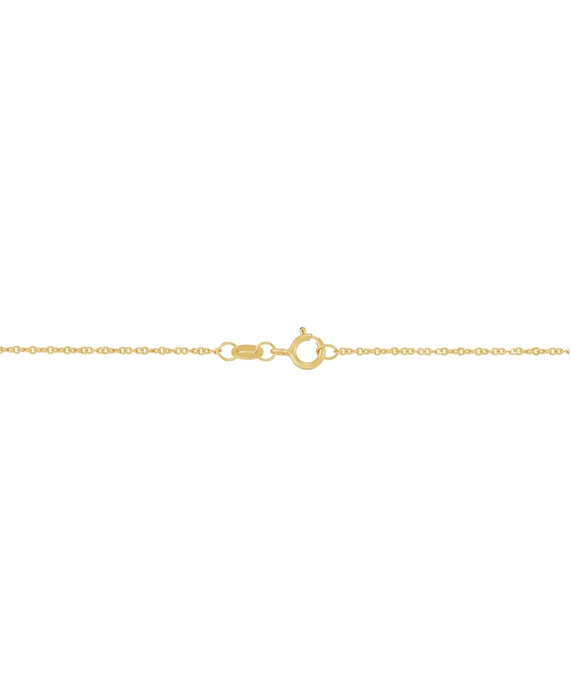 Lab-Grown Opal Cross in Heart 18" Pendant Necklace (1/8 ct. t.w.) in 14k Gold-Plated Sterling Silver