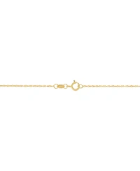 Lab-Grown Opal Cross in Heart 18" Pendant Necklace (1/8 ct. t.w.) in 14k Gold-Plated Sterling Silver