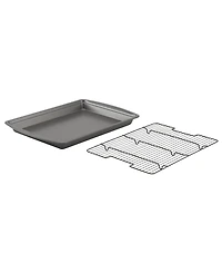 Good Cook Everyday Nonstick Steel Crispy Baking Set with Baking Sheet and Wire Rack, 15" x 10.5"