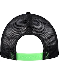 Men's White, Black Mountain Dew Do The Dew Foam Trucker Adjustable Hat