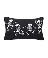16" x 24" Skeleton Halloween Throw Pillow