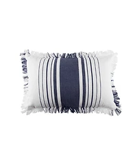 14" x 22" Nantucket Stripes Woven Throw Pillow