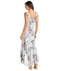 R & M Richards Women's Printed Sleeveless Midi Dress & Cropped Jacket
