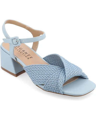 Journee Collection Women's Zerlina Block Heel Dress Sandals