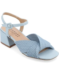 Journee Collection Women's Zerlina Block Heel Dress Sandals