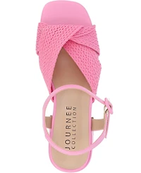Journee Collection Women's Zerlina Block Heel Dress Sandals