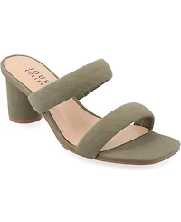 Journee Collection Women's Aniko Tru Comfort Double Strap Block Heel Sandals