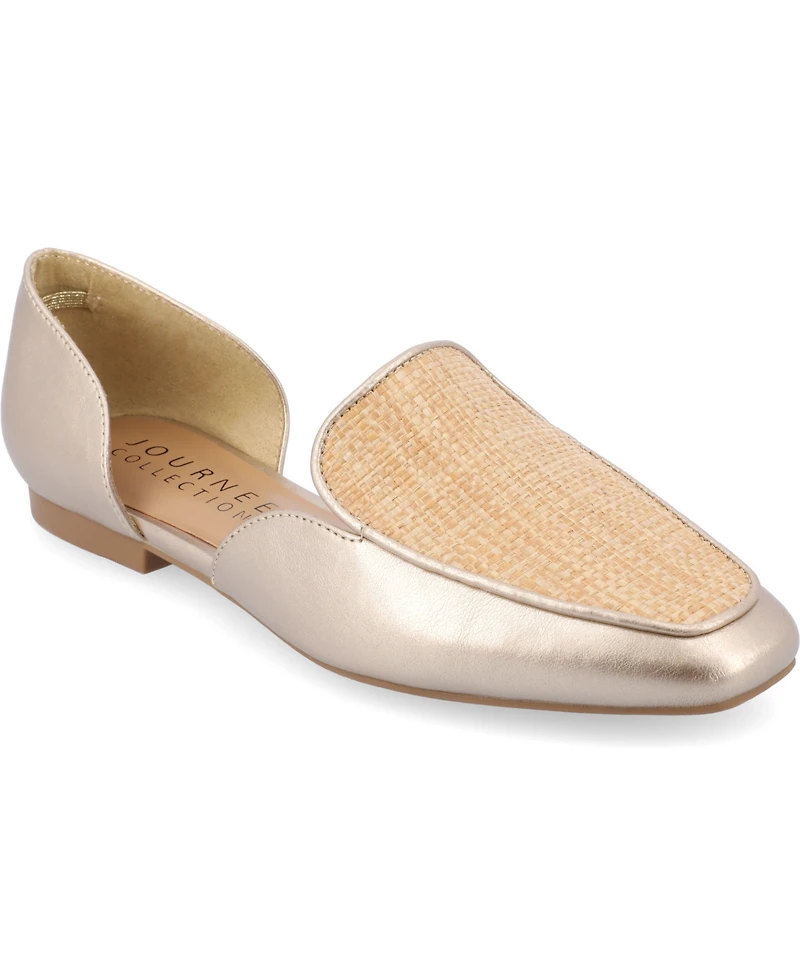 Journee Collection Women's Kennza Cut Out Slip On Loafers