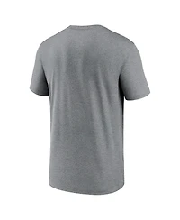 Men's Nike Heather Gray San Francisco 49ers Super Bowl Lviii Logo Lockup T-shirt