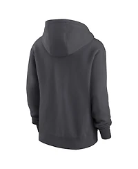 Women's Nike Anthracite San Francisco 49ers 2023 Nfc Champions Locker Room Trophy Collection Pullover Hoodie