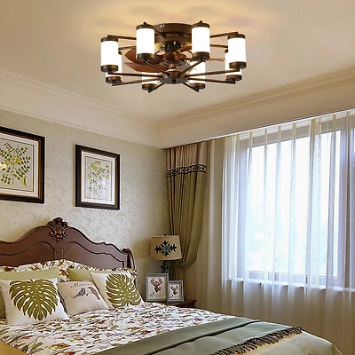 Streamdale 21.7" Ceiling Fan with Remote and Dimmable Light