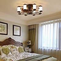 Streamdale 21.7" Ceiling Fan with Remote and Dimmable Light