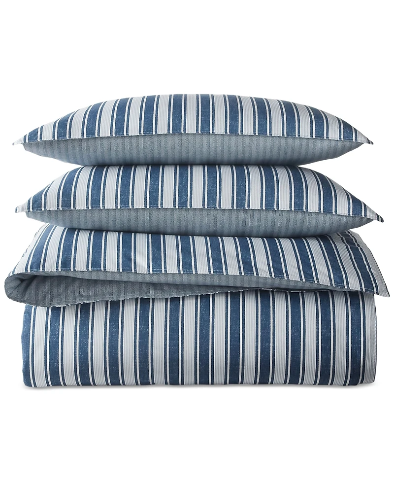 Closeout! Lauren Ralph Lauren Blair Striped Comforter Set, Full/Queen