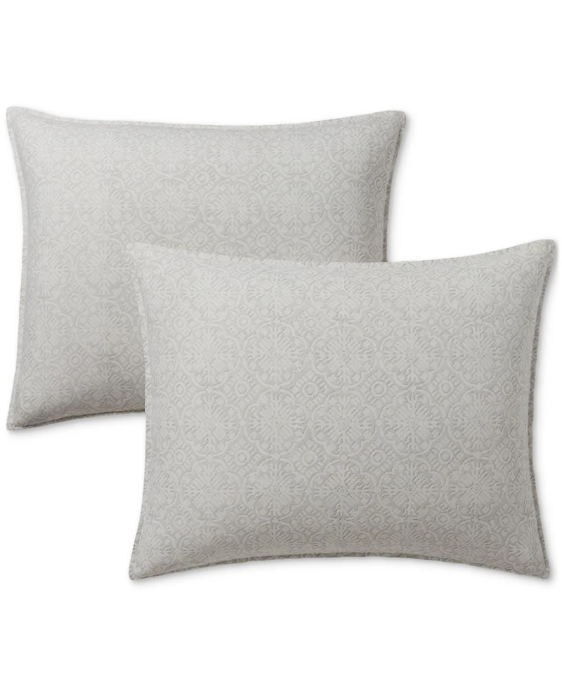 Closeout! Lauren Ralph Lauren Emilia Tonal Medallion Comforter Set, Full/Queen
