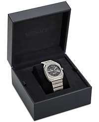 Versace Men's Swiss Gray Titanium Bracelet Watch 44mm