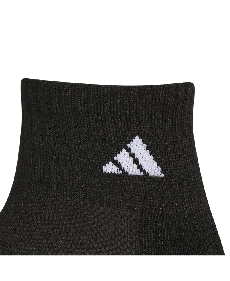 adidas Boys Youth Athletic Cushioned Quarter Socks, Pack of 6