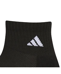 adidas Boys Youth Athletic Cushioned Quarter Socks, Pack of 6