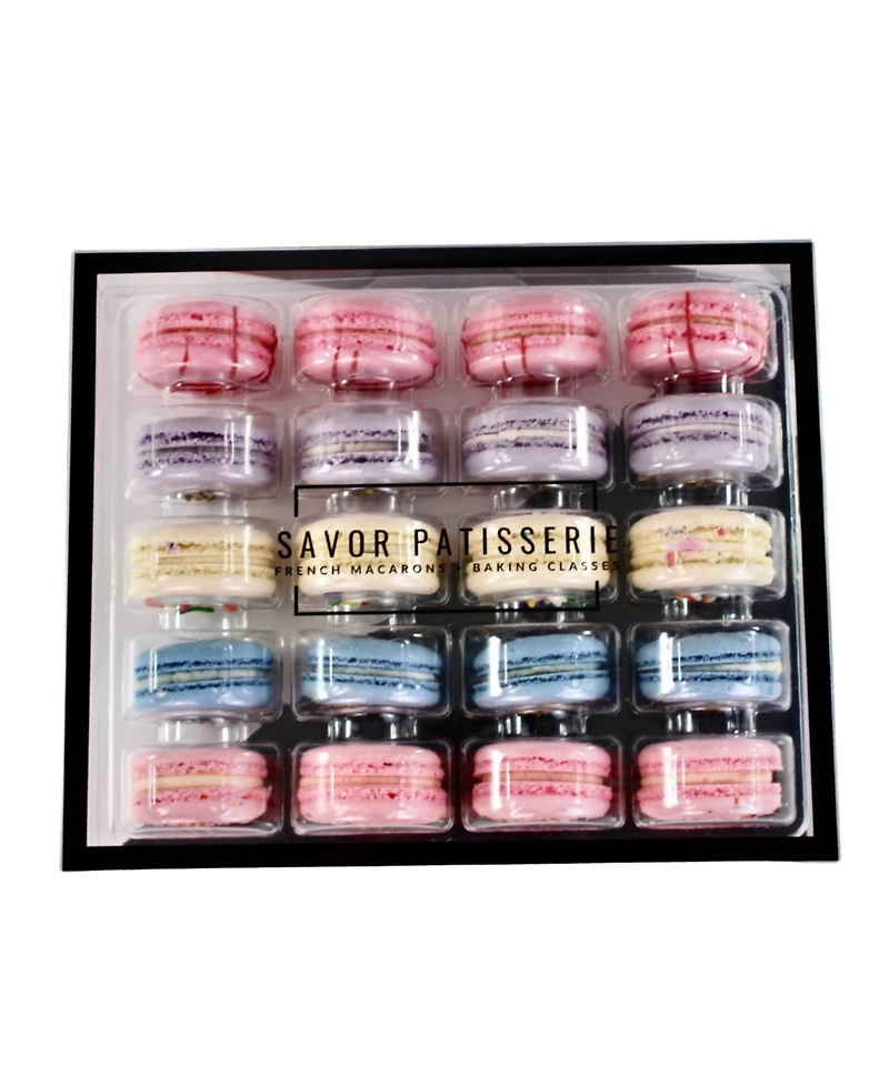 Savor Patisserie The Unicorn Collection French Macarons, 20 Count Box