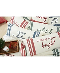 Morgan Joy Woven Christmas Throw Pillow, 18" x 18"