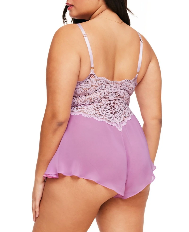 Adore Me Plus Odessa Romper Lingerie