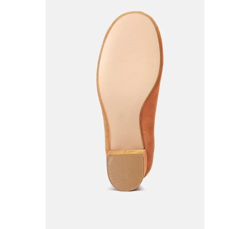 Dallin Womens Suede Block Heel sandal Mary Janes