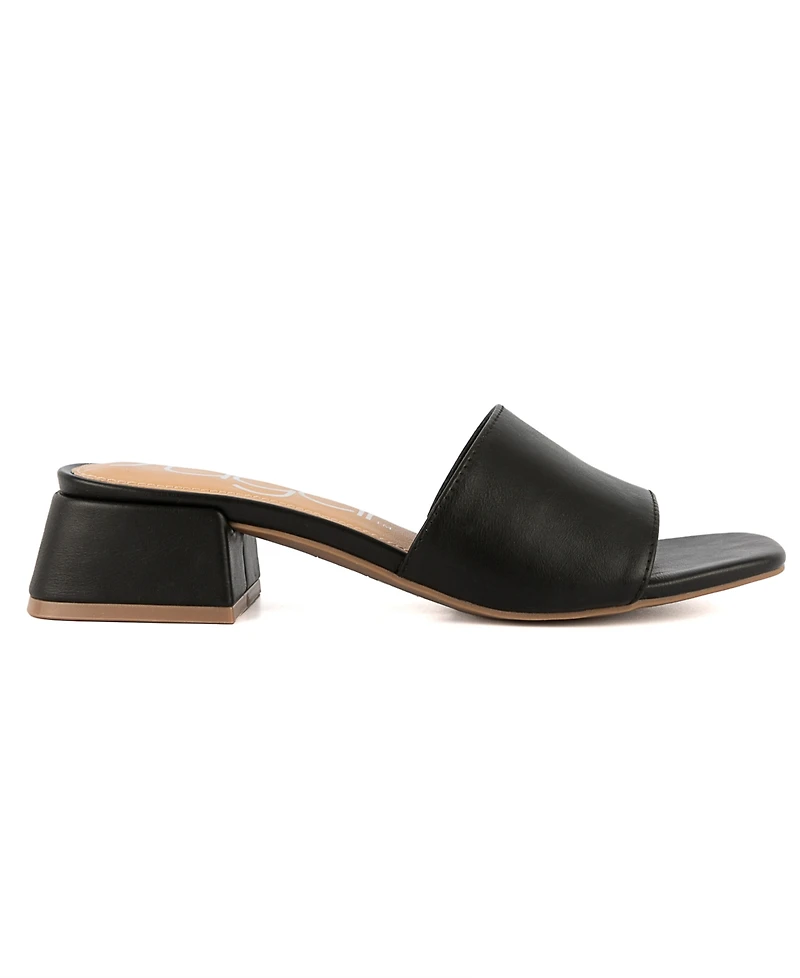 Sugar Women's Uniform 3 Slip-On Block Heel Sandals