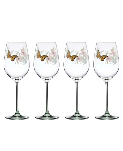 Lenox Butterfly Meadow Wine Glasses, Set of 4