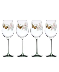 Lenox Butterfly Meadow Wine Glasses, Set of 4
