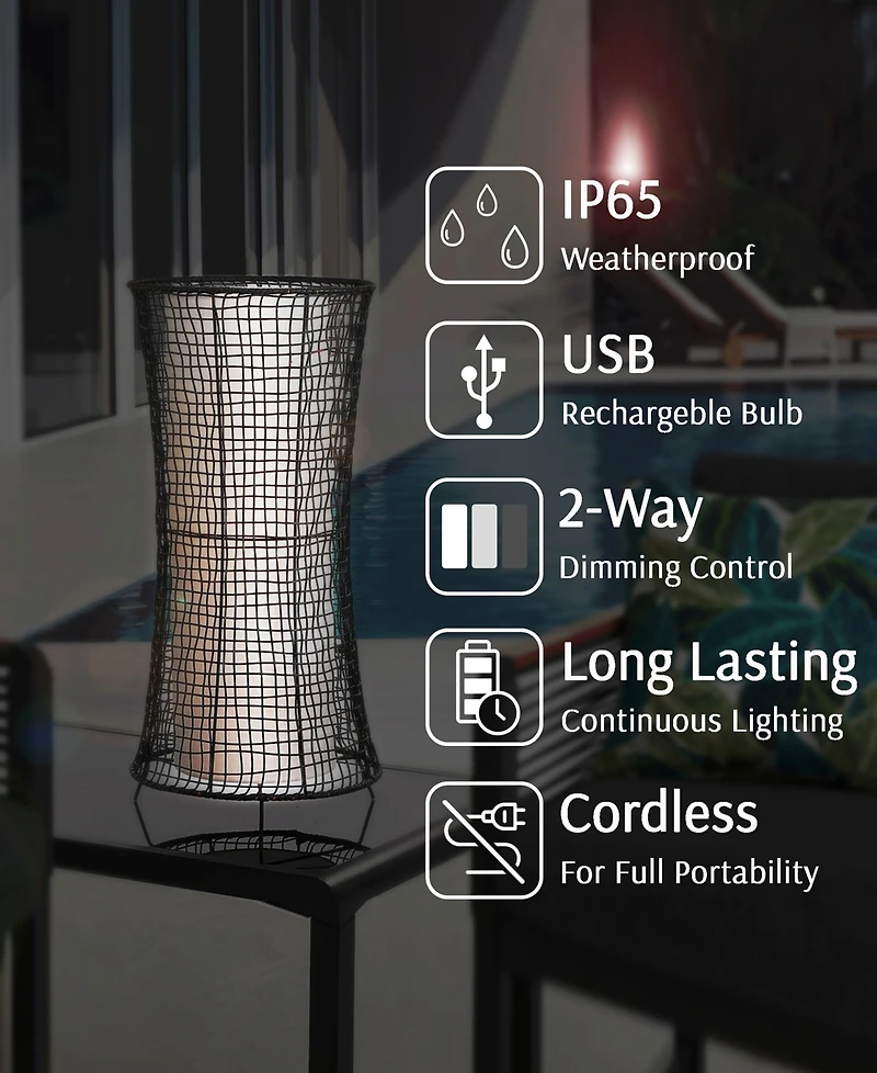 Lite Source Outdoor Cordless Cleavon Table Lamp