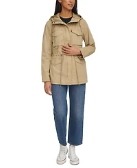 Levi's Women's Lightweight Washed Cotton Military Jacket