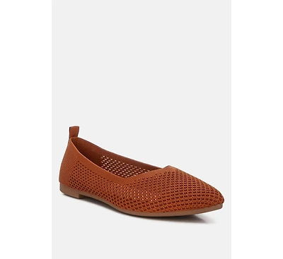 Selaris Fly Knit Slip On Ballerinas Women