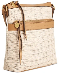 Style & Co Straw North South Crossbody Bag, Exclusively at Macy's