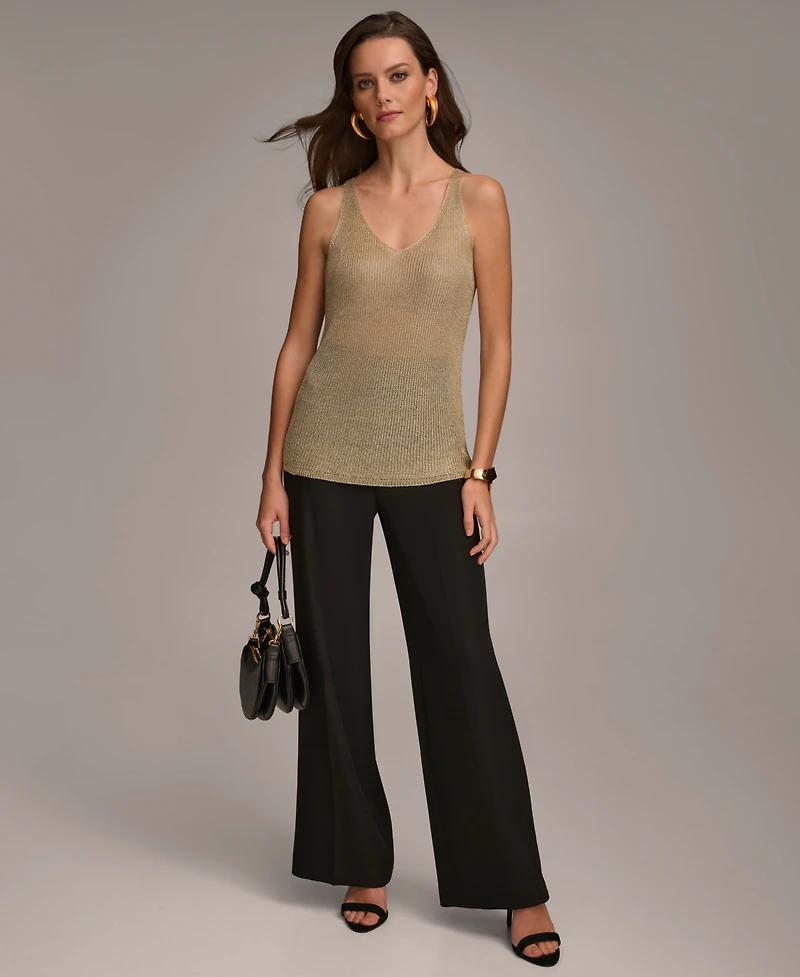 Donna Karan Women's Metallic-Knit Tank Top