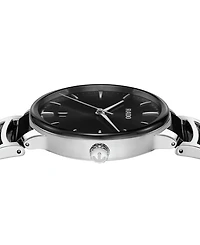 Rado Unisex Swiss Centrix Black Ceramic & Stainless Steel Bracelet Watch 40mm