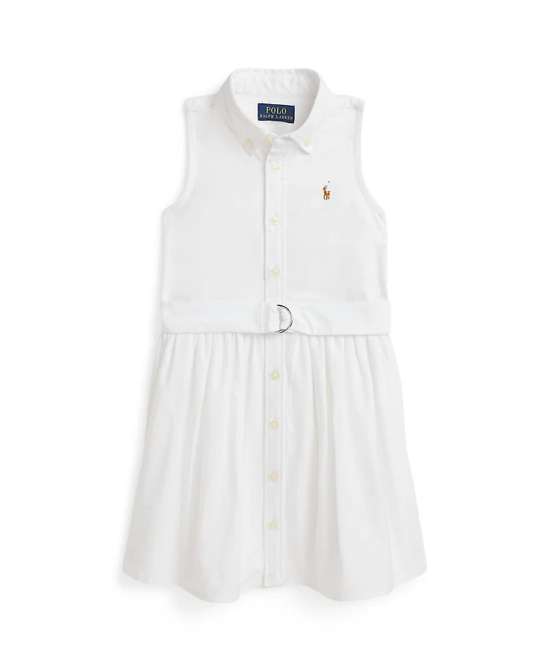 Polo Ralph Lauren Toddler and Little Girls Belted Cotton Oxford Shirtdress