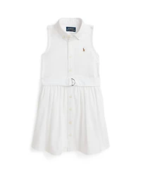 Polo Ralph Lauren Toddler and Little Girls Belted Cotton Oxford Shirtdress