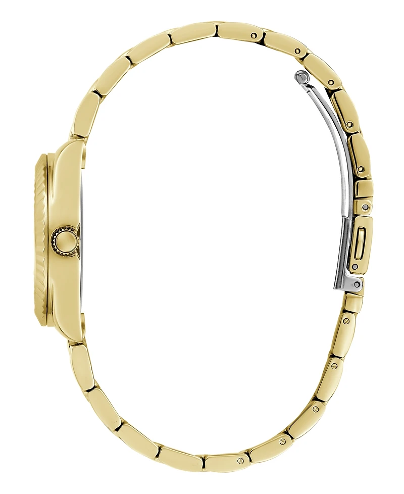 Guess Women's Analog Gold-Tone Stainless Steel Watch 30mm