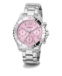 Guess Women's Analog Silver-Tone Stainless Steel Watch 38mm