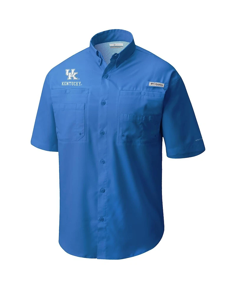 Men's Columbia Royal Kentucky Wildcats Big and Tall Collegiate Tamiami Button-Down Shirt