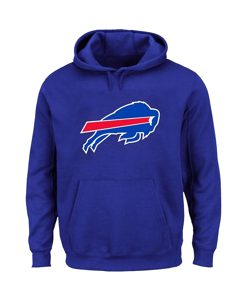 Men's Fanatics Josh Allen Royal Buffalo Bills Big and Tall Fleece Name Number Pullover Hoodie